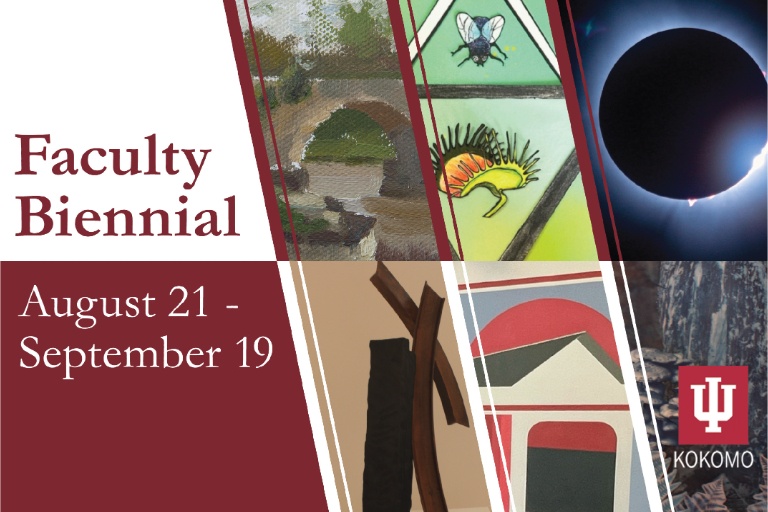 Faculty Biennial Exhibition August 21 to September 19.